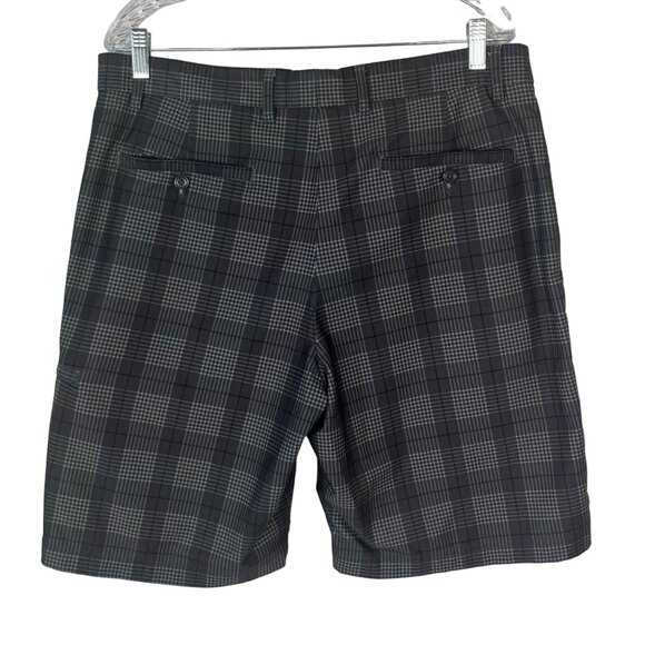 Pebble Beach Performance Mens Golf Shorts Gray Plaid Size 36 - Picture 2 of 8